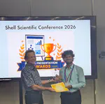 Nithin wins Best Poster Award at the Shell Scientific Conference 2026